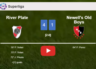 River Plate destroys Newell's Old Boys 4-1 with a superb match. HIGHLIGHTS