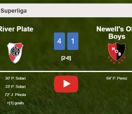 River Plate destroys Newell's Old Boys 4-1 with a superb match. HIGHLIGHTS