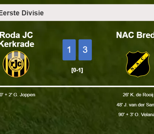 NAC Breda beats Roda JC Kerkrade 3-1