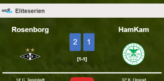Rosenborg defeats HamKam 2-1. HIGHLIGHTS