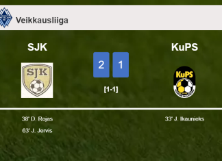 SJK recovers a 0-1 deficit to prevail over KuPS 2-1