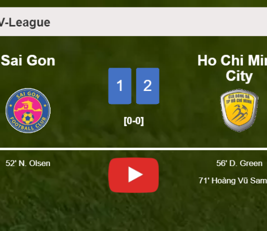 Ho Chi Minh City recovers a 0-1 deficit to conquer Sai Gon 2-1. HIGHLIGHTS