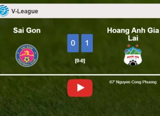 Hoang Anh Gia Lai prevails over Sai Gon 1-0 with a goal scored by N. Cong. HIGHLIGHTS