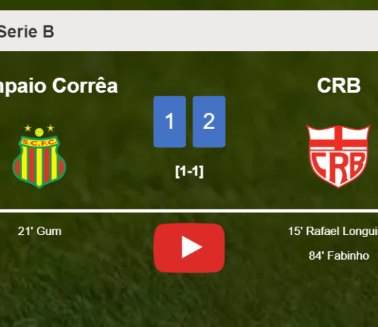 CRB conquers Sampaio Corrêa 2-1. HIGHLIGHTS