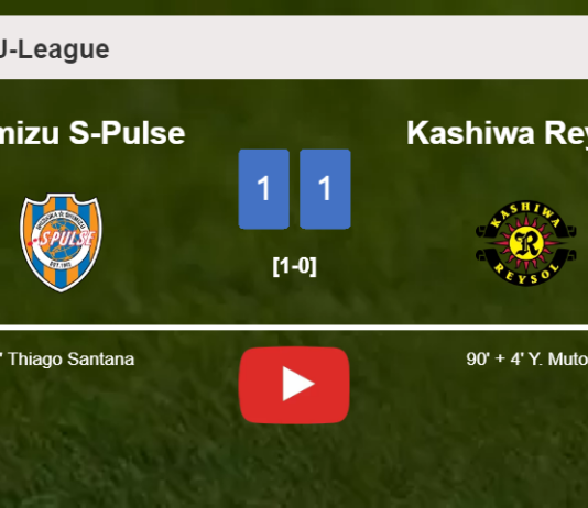 Kashiwa Reysol steals a draw against Shimizu S-Pulse. HIGHLIGHTS