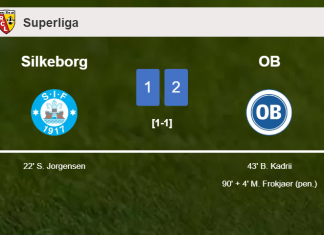 OB recovers a 0-1 deficit to overcome Silkeborg 2-1