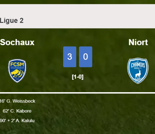Sochaux beats Niort 3-0
