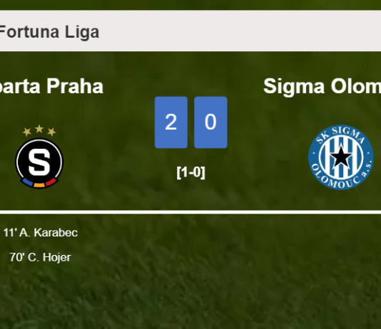 Sparta Praha conquers Sigma Olomouc 2-0 on Sunday