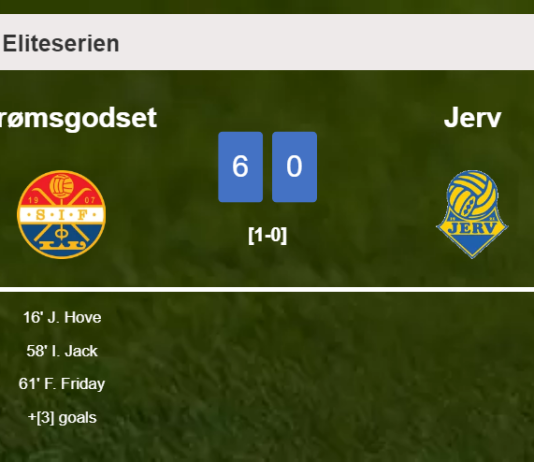 Strømsgodset demolishes Jerv 6-0 with an outstanding performance