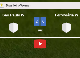 São Paulo W tops Ferroviária W 2-0 on Sunday. HIGHLIGHTS