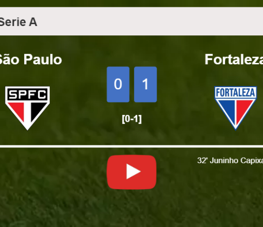 Fortaleza prevails over São Paulo 1-0 with a goal scored by J. Capixaba. HIGHLIGHTS