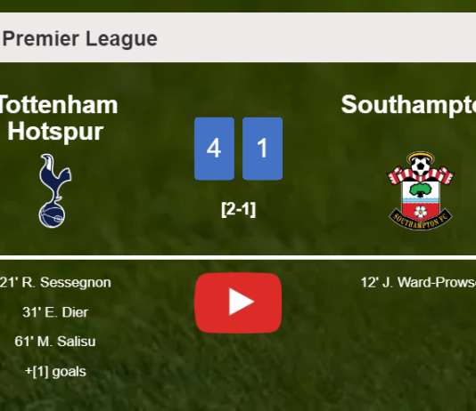 Tottenham Hotspur wipes out Southampton 4-1 after playing a fantastic match. HIGHLIGHTS