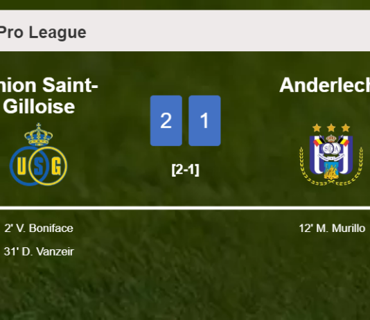 Union Saint-Gilloise beats Anderlecht 2-1