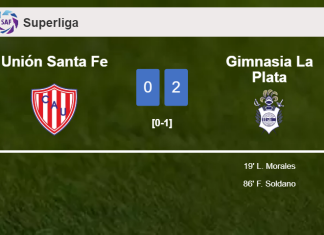 Gimnasia La Plata defeats Unión Santa Fe 2-0 on Thursday
