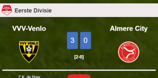 VVV-Venlo defeats Almere City 3-0. HIGHLIGHTS