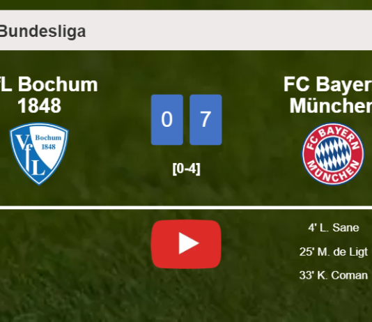 FC Bayern München conquers VfL Bochum 1848 7-0 after playing a incredible match. HIGHLIGHTS
