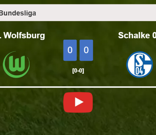 VfL Wolfsburg draws 0-0 with Schalke 04 with S. Terodde missing a penalt. HIGHLIGHTS