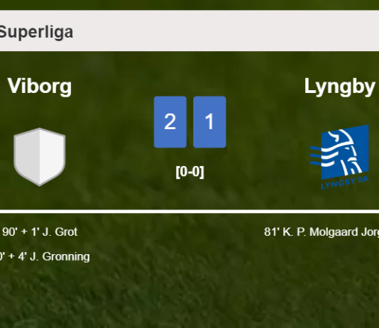 Viborg recovers a 0-1 deficit to conquer Lyngby 2-1