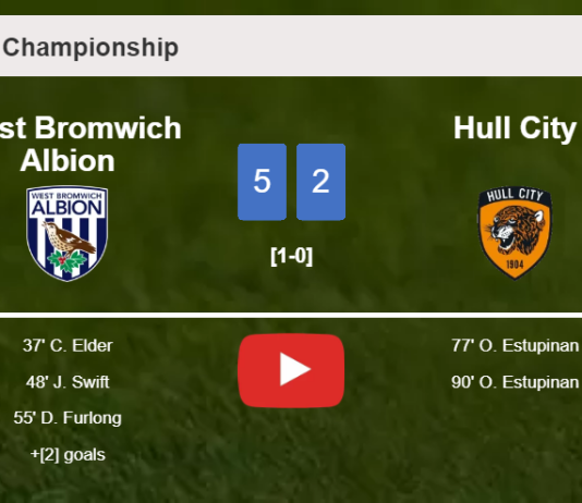 West Bromwich Albion estinguishes Hull City 5-2 after playing a great match. HIGHLIGHTS