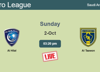How to watch Al Hilal vs. Al Taawon on live stream and at what time