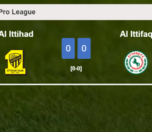 Al Ittihad draws 0-0 with Al Ittifaq on Saturday