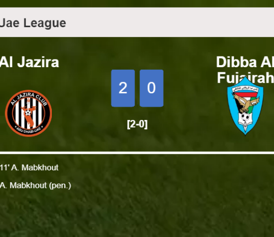 A. Mabkhout scores a double to give a 2-0 win to Al Jazira over Dibba Al Fujairah