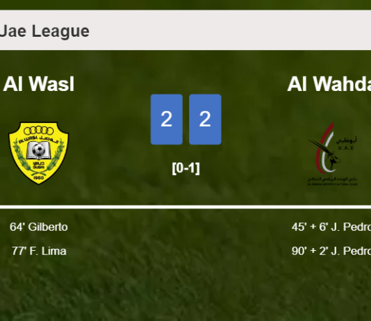 Al Wasl and Al Wahda draw 2-2 on Friday
