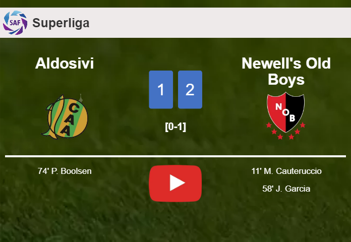 Newell's Old Boys tops Aldosivi 2-1. HIGHLIGHTS