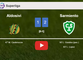 Sarmiento beats Aldosivi 2-1. HIGHLIGHTS