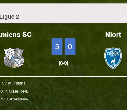 Amiens SC defeats Niort 3-0