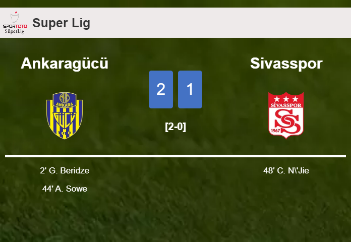 Ankaragücü overcomes Sivasspor 2-1