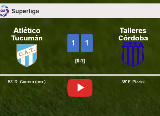 Atlético Tucumán and Talleres Córdoba draw 1-1 on Thursday. HIGHLIGHTS