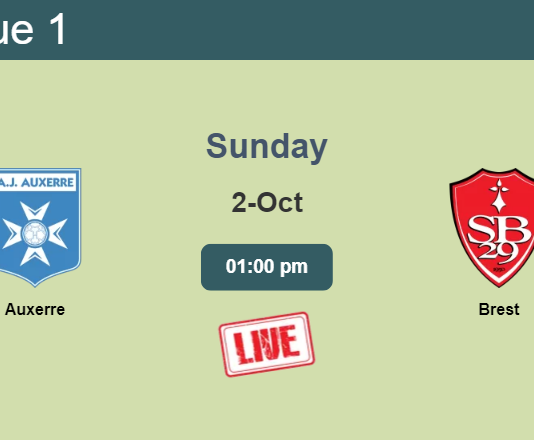 How to watch Auxerre vs. Brest on live stream and at what time