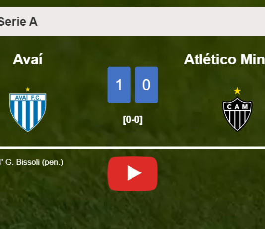 Avaí conquers Atlético Mineiro 1-0 with a goal scored by G. Bissoli. HIGHLIGHTS
