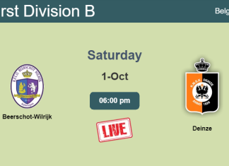 How to watch Beerschot-Wilrijk vs. Deinze on live stream and at what time
