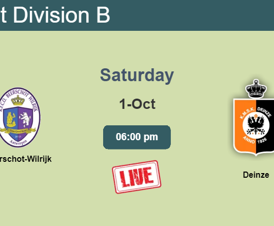 How to watch Beerschot-Wilrijk vs. Deinze on live stream and at what time