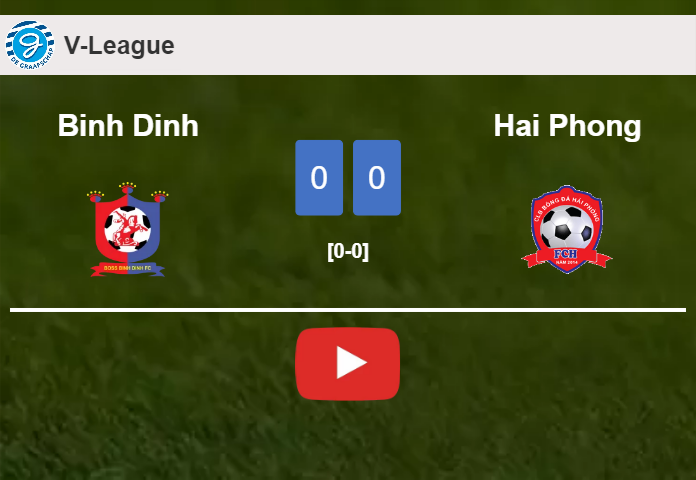 Binh Dinh draws 0-0 with Hai Phong on Wednesday. HIGHLIGHTS