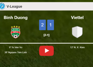 Binh Duong defeats Viettel 2-1. HIGHLIGHTS