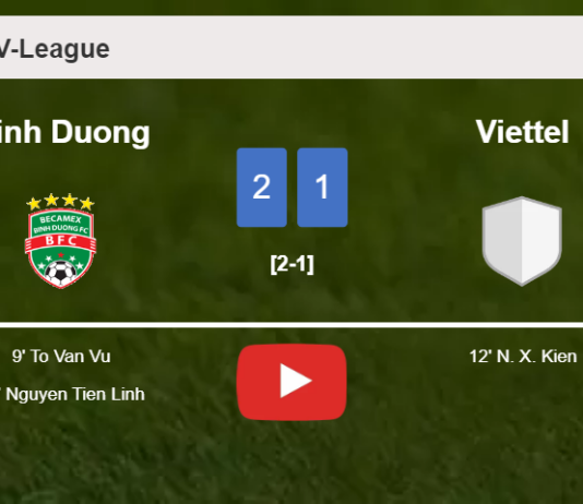 Binh Duong defeats Viettel 2-1. HIGHLIGHTS