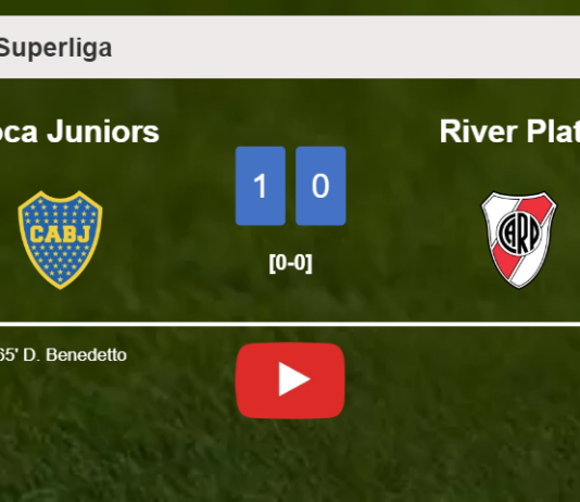 Boca Juniors overcomes River Plate 1-0 with a goal scored by D. Benedetto. HIGHLIGHTS