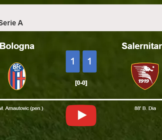 Salernitana grabs a draw against Bologna. HIGHLIGHTS