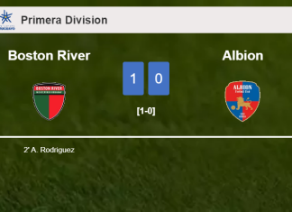 Boston River overcomes Albion 1-0 with a goal scored by A. Rodriguez