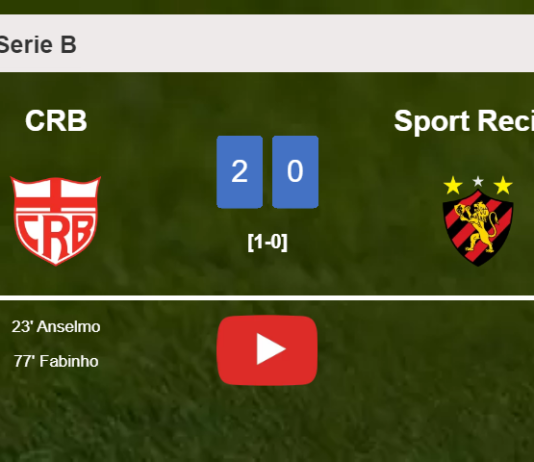 CRB prevails over Sport Recife 2-0 on Saturday. HIGHLIGHTS