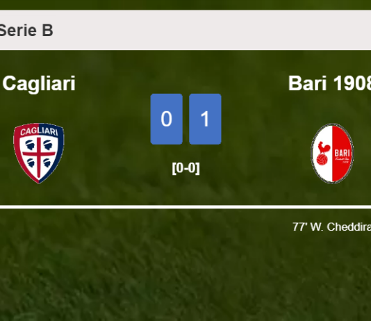 Bari 1908 prevails over Cagliari 1-0 with a goal scored by W. Cheddira