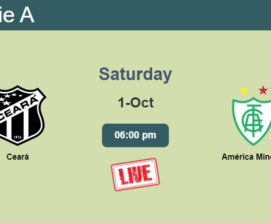 How to watch Ceará vs. América Mineiro on live stream and at what time