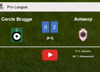 Antwerp surprises Cercle Brugge with a 2-0 win. HIGHLIGHTS