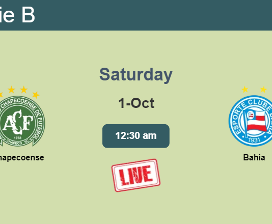 How to watch Chapecoense vs. Bahia on live stream and at what time