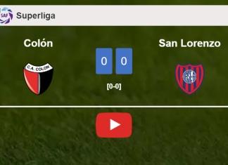 Colón stops San Lorenzo with a 0-0 draw. HIGHLIGHTS