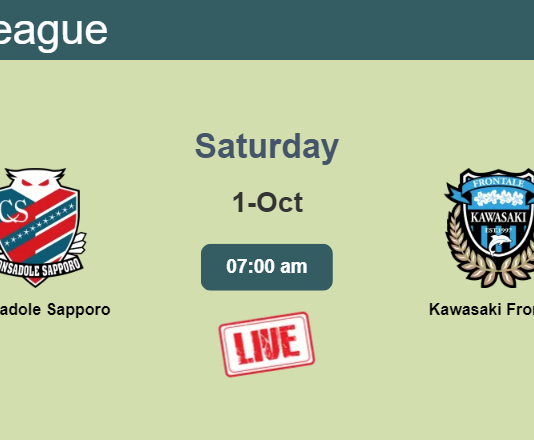 How to watch Consadole Sapporo vs. Kawasaki Frontale on live stream and at what time