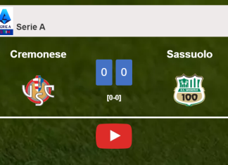 Cremonese draws 0-0 with Sassuolo on Sunday. HIGHLIGHTS